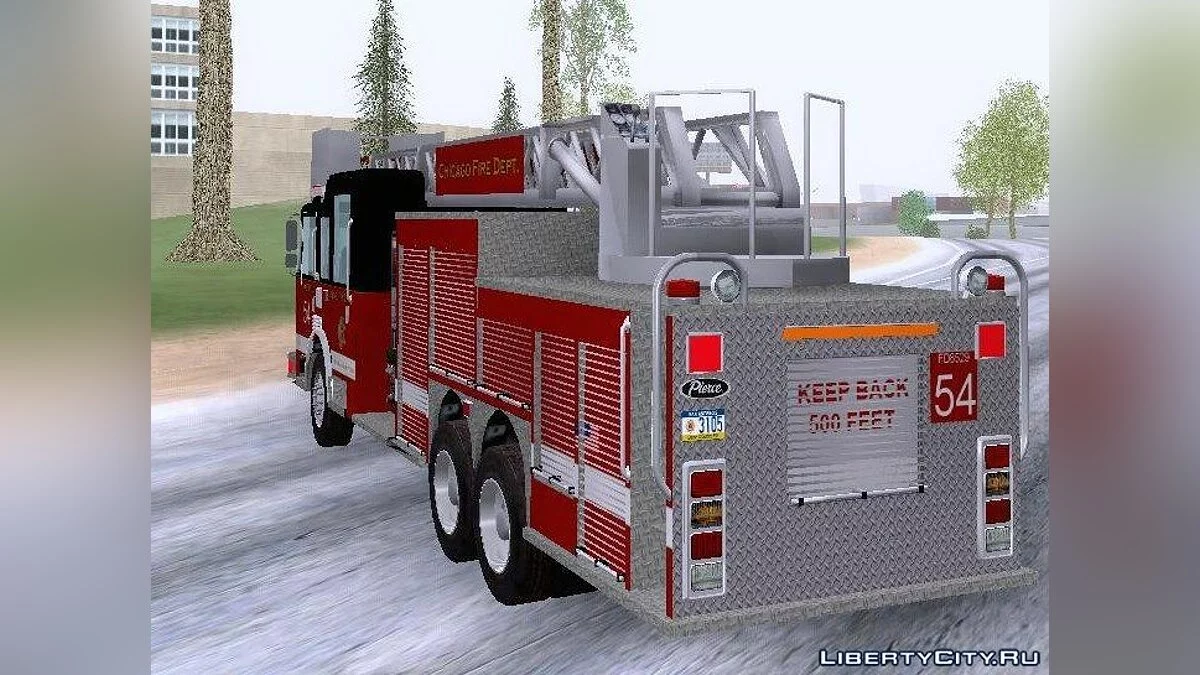 Pierce Tower Ladder 54 Chicago Fire Department / GTA San Andreas