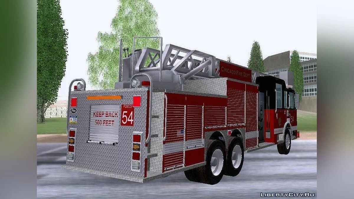 Pierce Tower Ladder 54 Chicago Fire Department / GTA San Andreas