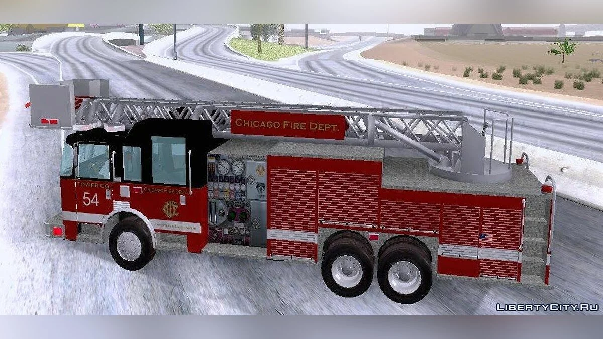 Pierce Tower Ladder 54 Chicago Fire Department / GTA San Andreas
