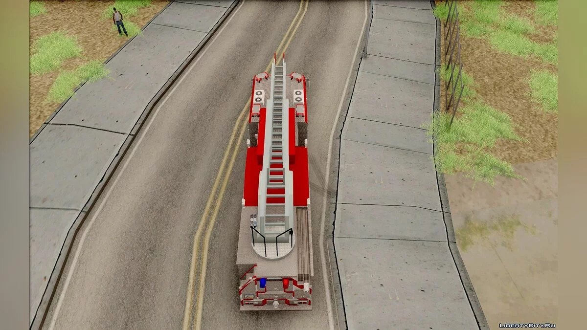 E-One Quint Rearmount SACFD Ladder 49 / GTA San Andreas