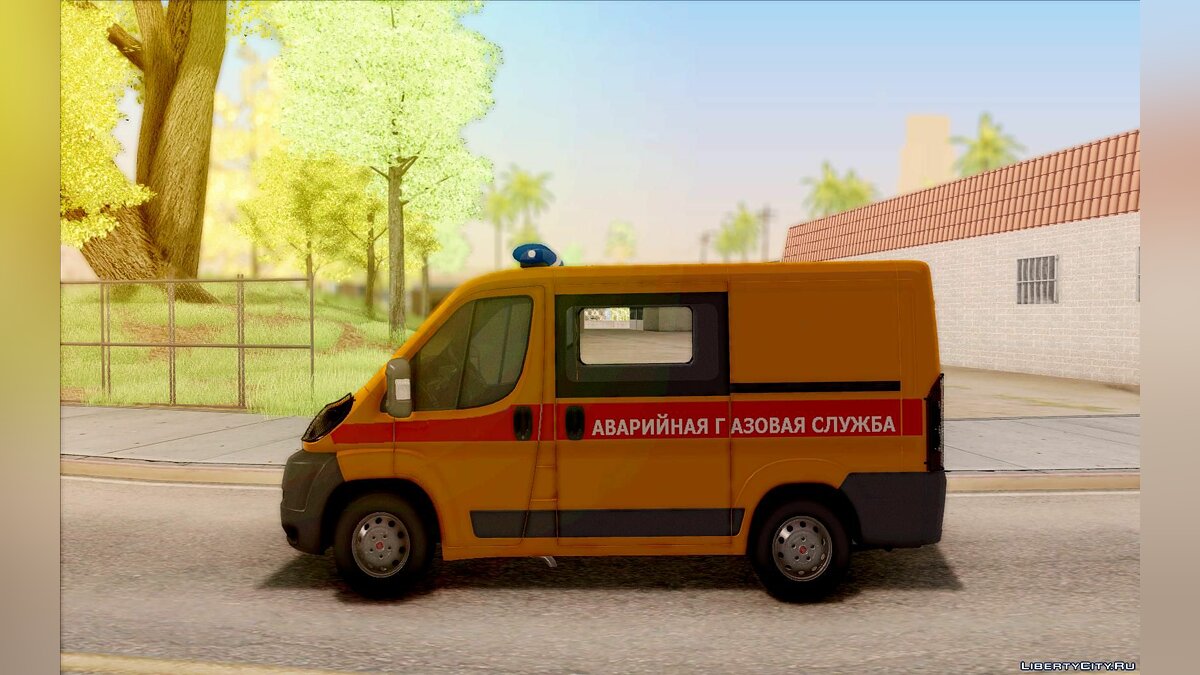 Скачать Fiat Ducato Аварийная газовая служба для GTA San Andreas