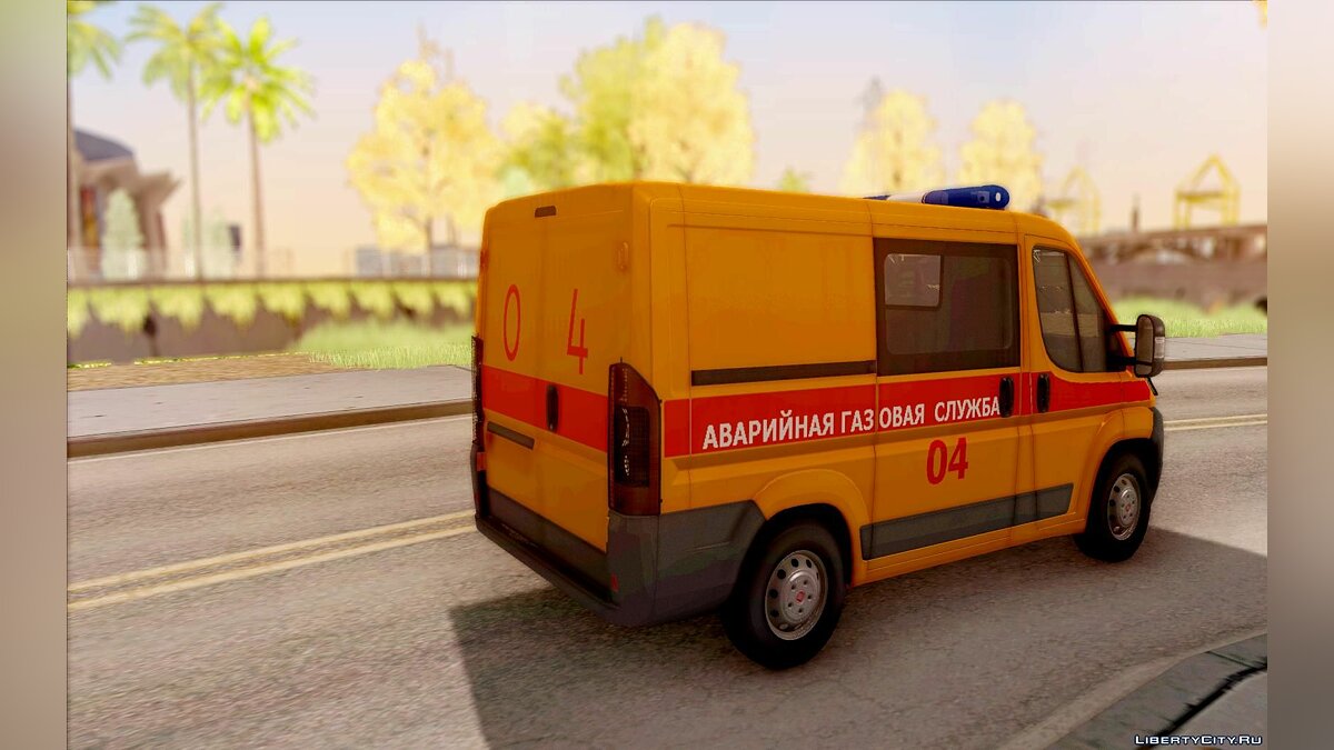 Скачать Fiat Ducato Аварийная газовая служба для GTA San Andreas