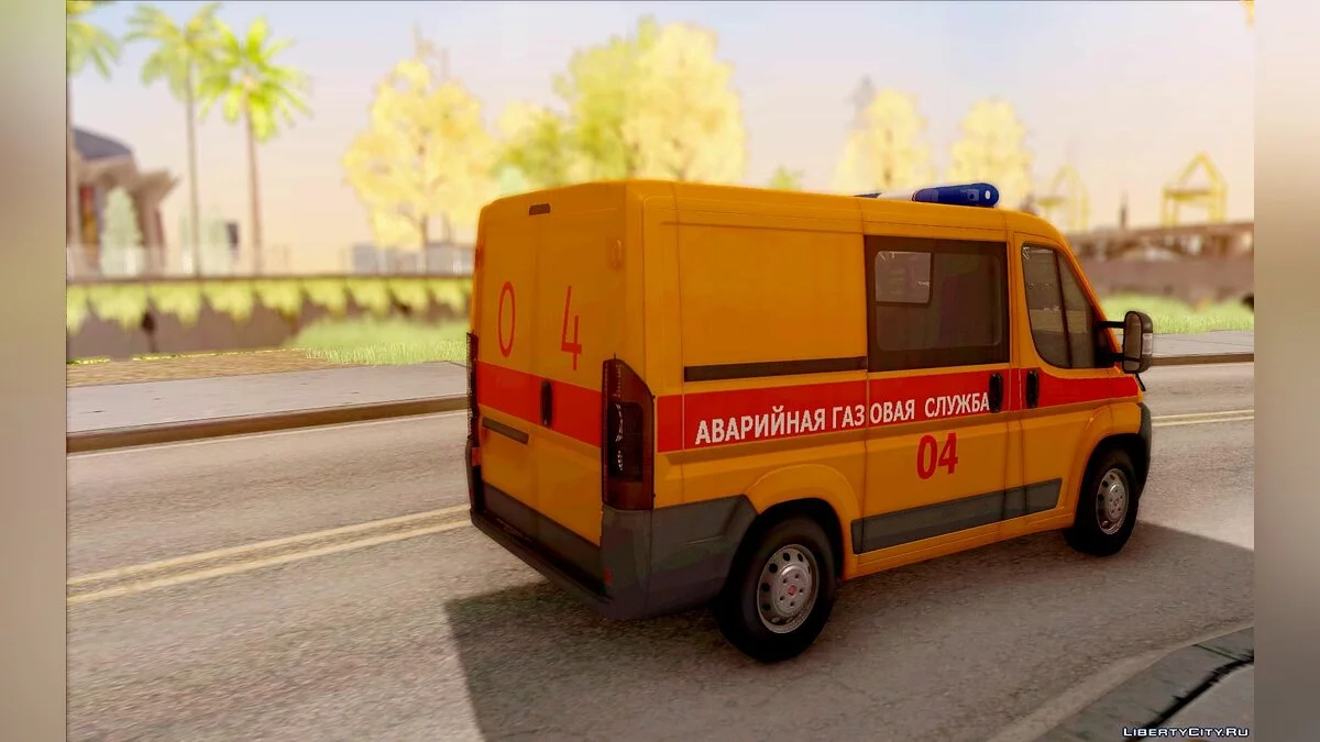 Fiat Ducato Аварийная газовая служба / GTA San Andreas