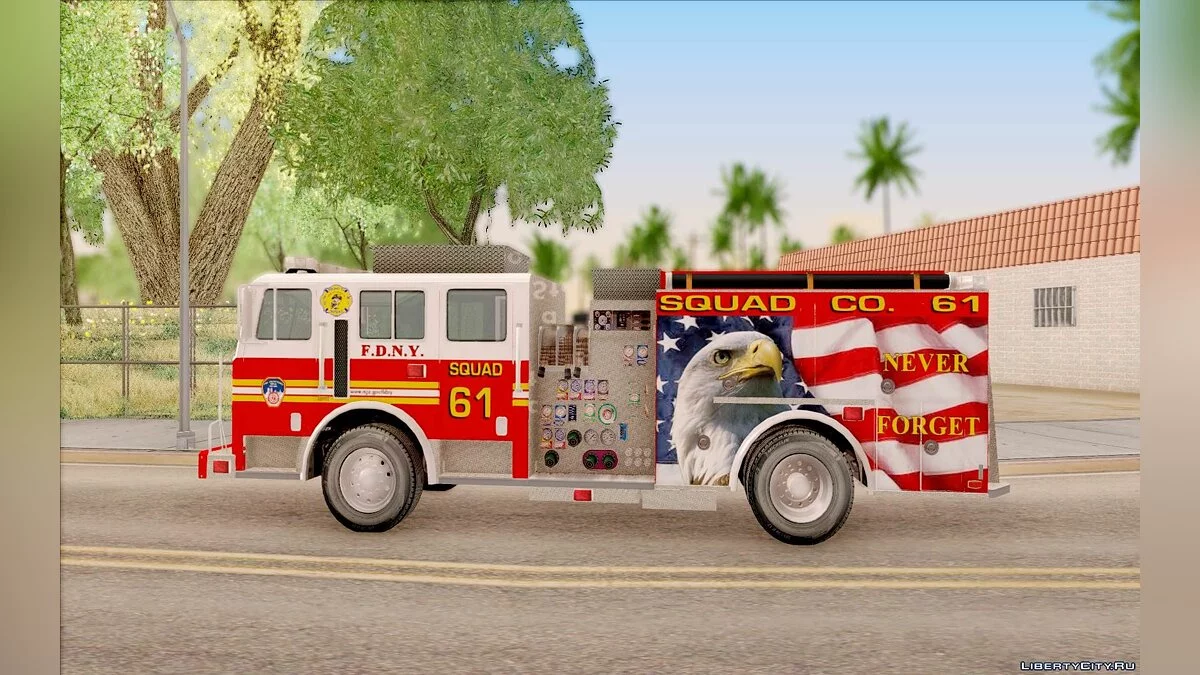 Seagrave Marauder F.D.N.Y. Squad 61 / GTA San Andreas