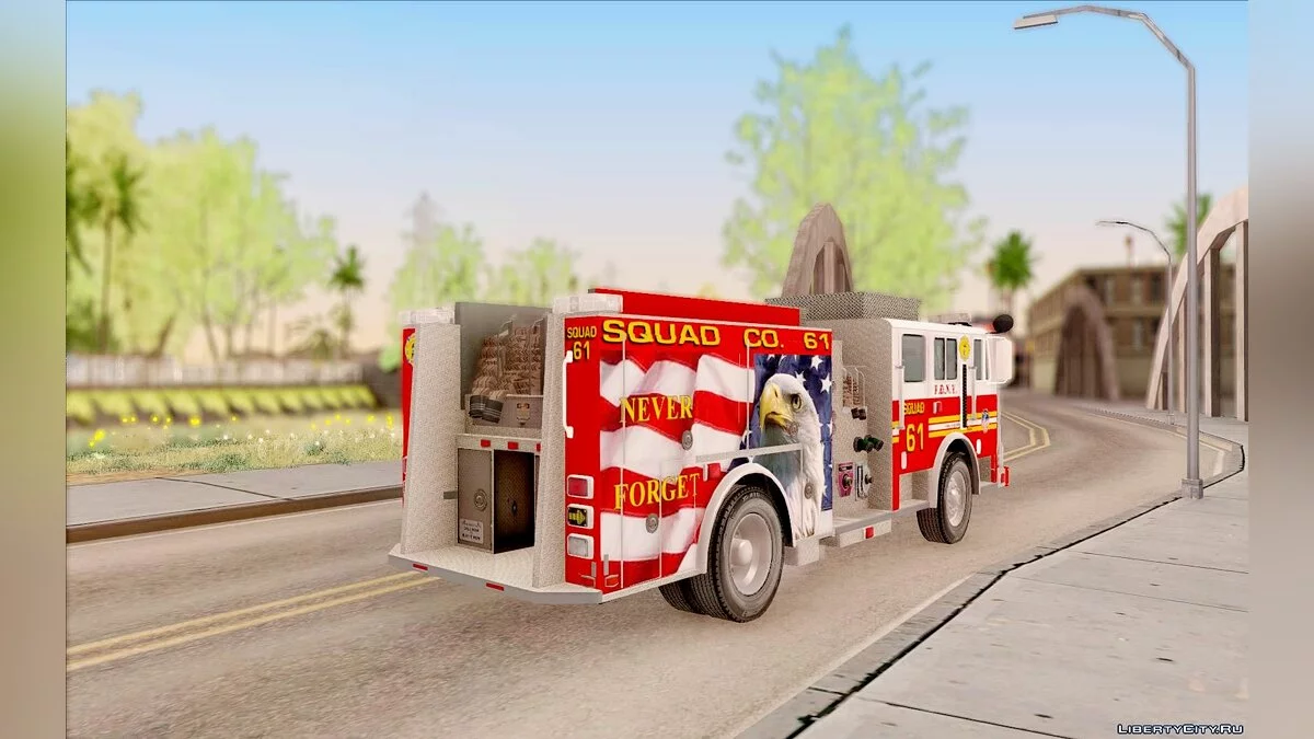 Seagrave Marauder F.D.N.Y. Squad 61 / GTA San Andreas