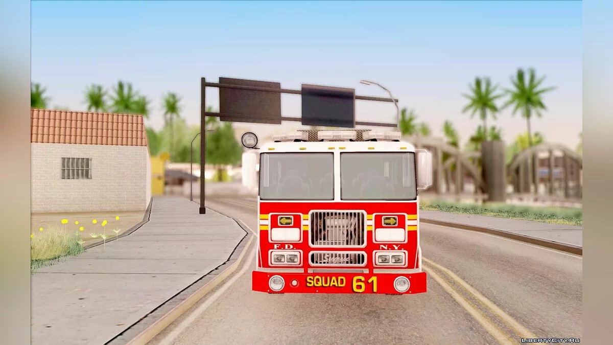 Seagrave Marauder F.D.N.Y. Squad 61 / GTA San Andreas