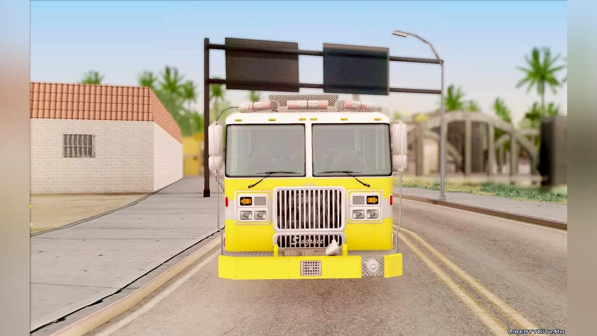 Seagrave Marauder II BCFD Engine 44 Yellow / GTA San Andreas