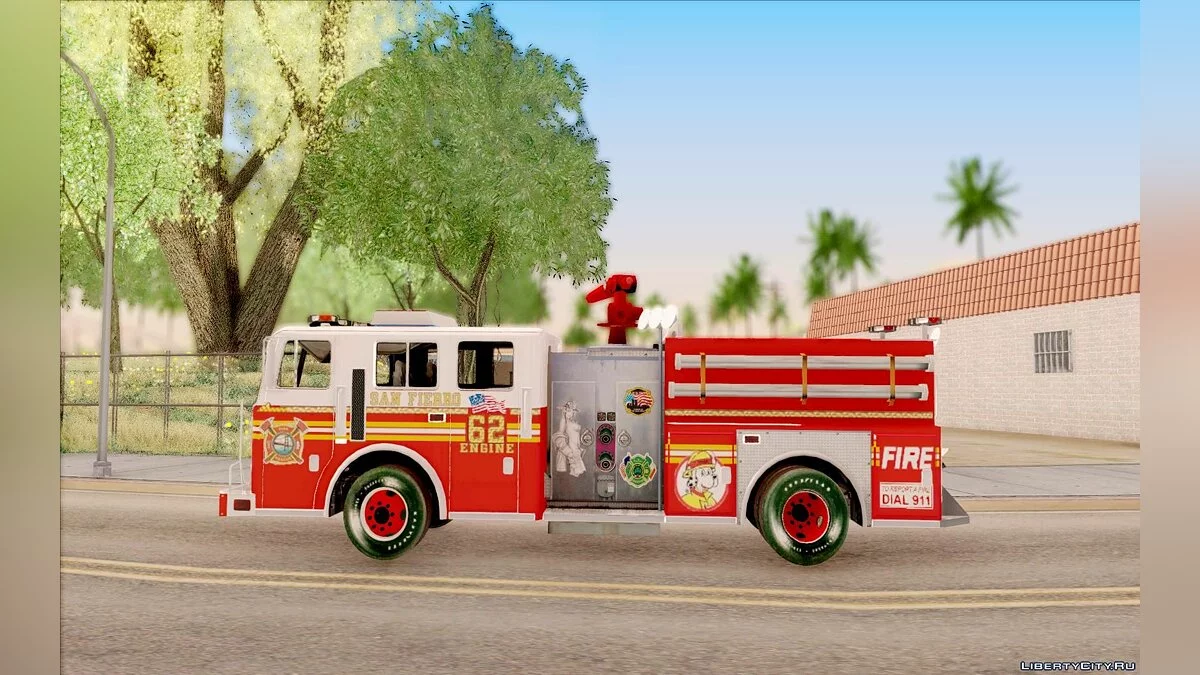 Seagrave Marauder II Engine 62 SFFD / GTA San Andreas