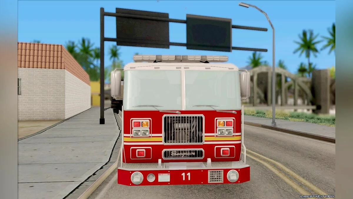 Seagrave Tiller Truck / GTA San Andreas