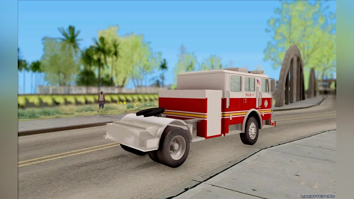 Seagrave Tiller Truck / GTA San Andreas