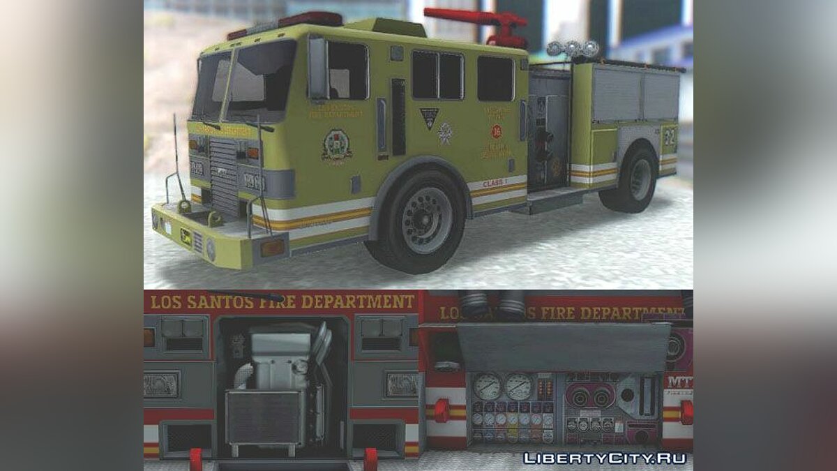 Скачать GTA V MTL Firetruck для GTA San Andreas