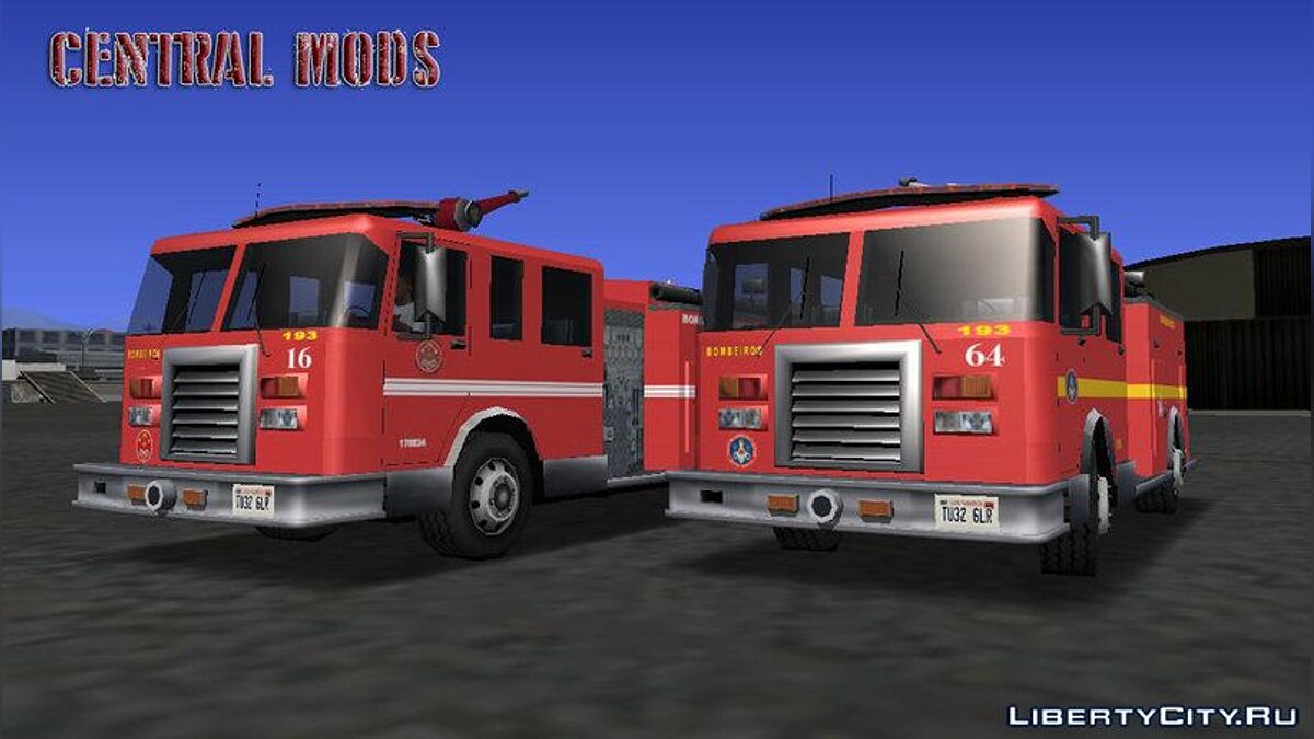 Скачать Firetruk - Bombeiros SP / MG для GTA San Andreas