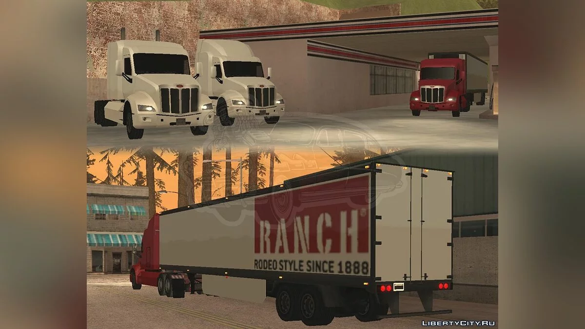 Trailer for Peterbilt 579 [LQ] [SA Style] / GTA San Andreas