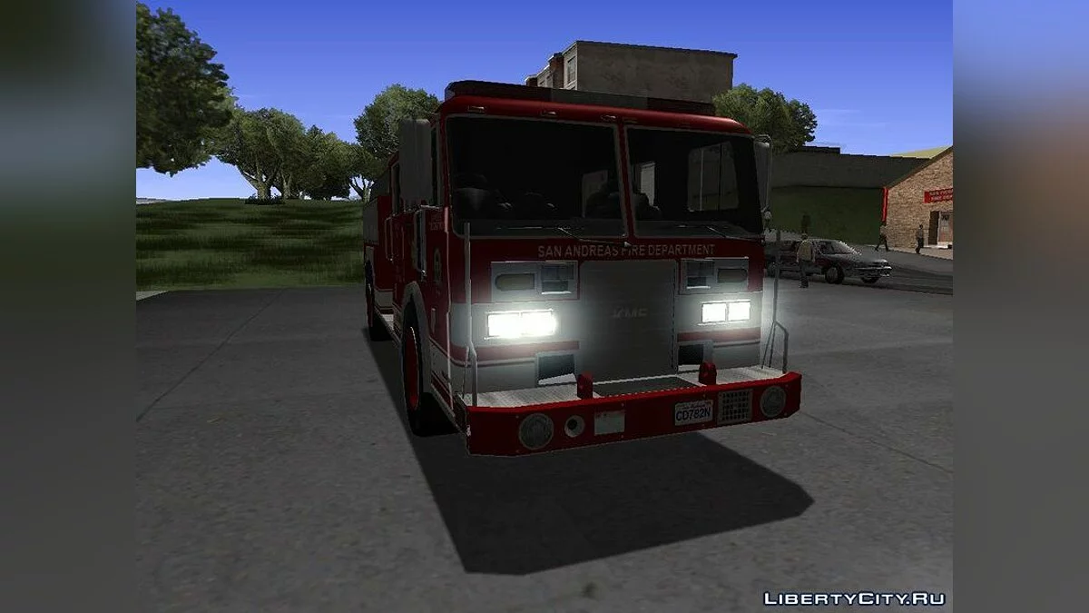 1993 KME Renegade Deluxe US Navy Firetruck v1.0 / GTA San Andreas