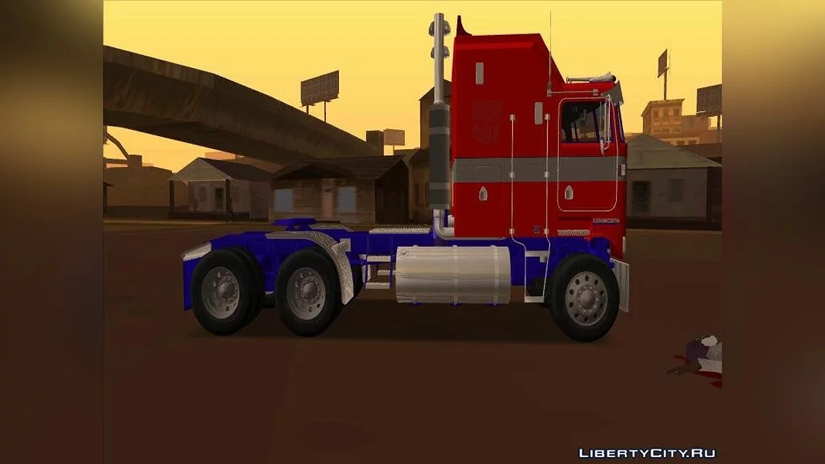 Optimus Prime Repintado Kenworth K100 / GTA San Andreas