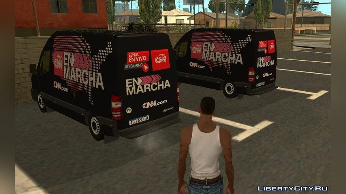 CNN Español News Van Sprinter / GTA San Andreas