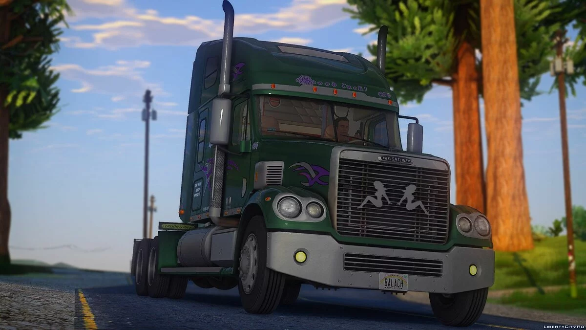 Freightliner Coronado 70" Raised Roof SleeperCab 2003-2005 / GTA San Andreas