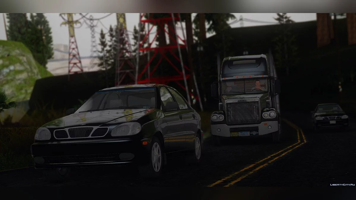Freightliner Coronado 70" Raised Roof SleeperCab 2003-2005 / GTA San Andreas