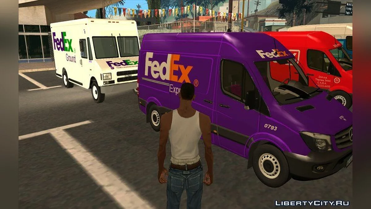 Mercedes Benz FedEX Boxville Sprinter / GTA San Andreas