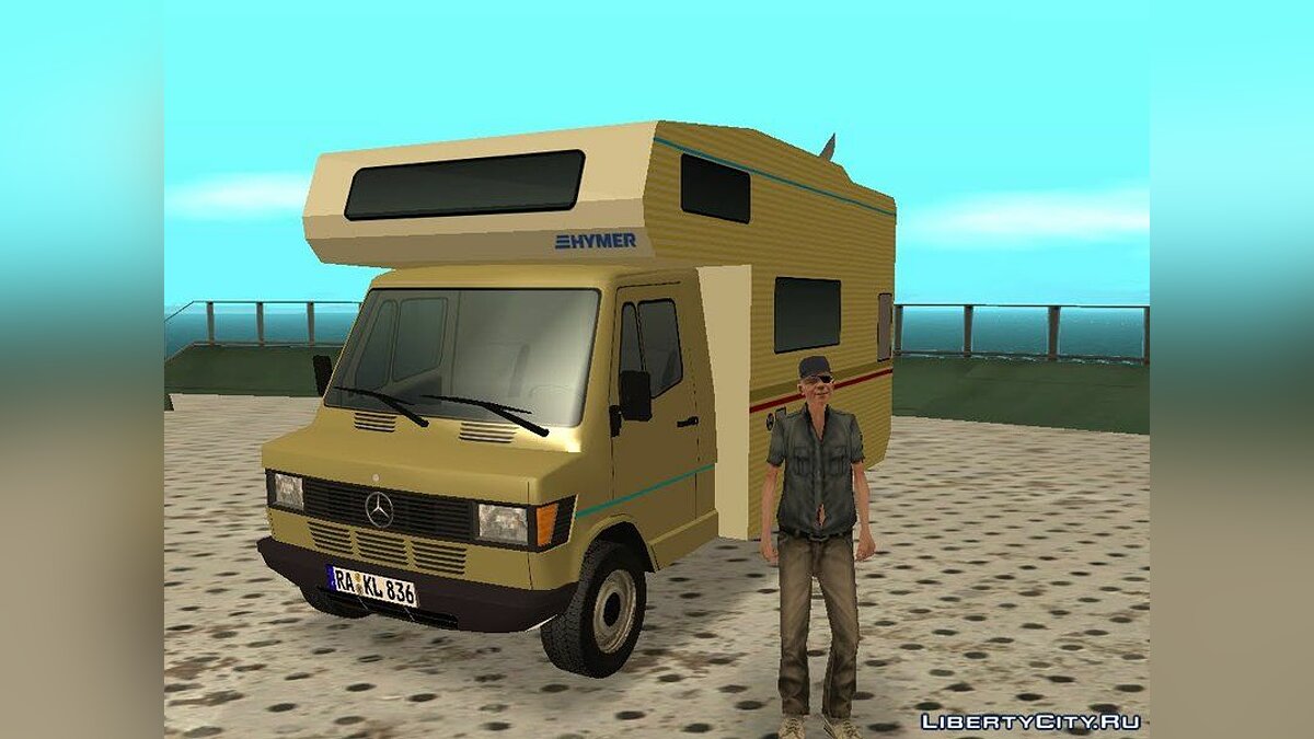 Скачать Mercedes Benz T1 Wohnmobile для GTA San Andreas