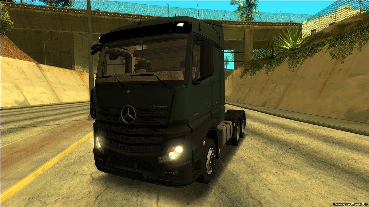 Скачать Mercedes Actros MP4 Stream Space для GTA San Andreas