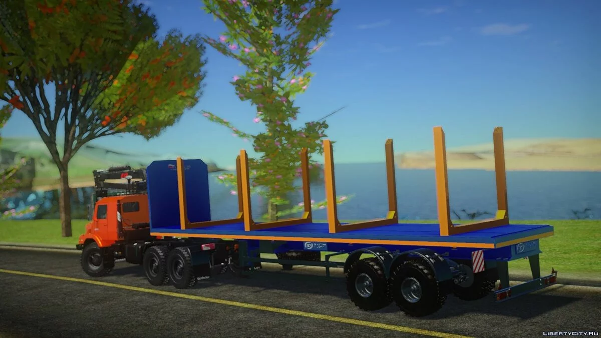 Mercedes-Benz Zetros 2733 Тягач и Полуприцеп лесовоз / GTA San Andreas