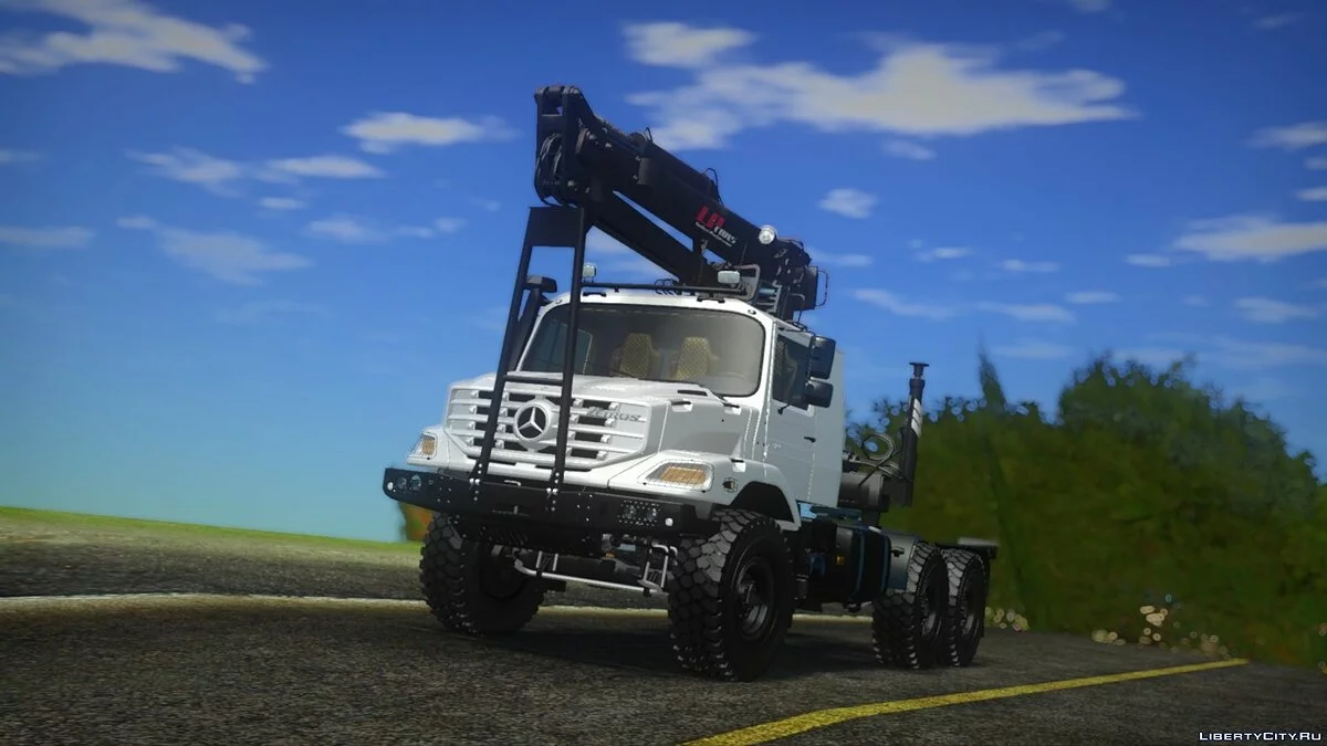 Mercedes-Benz Zetros 2733 Тягач и Полуприцеп лесовоз / GTA San Andreas