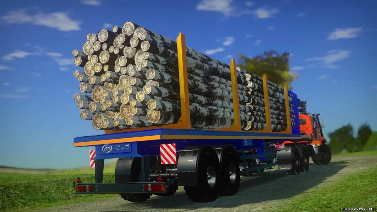 Mercedes-Benz Zetros 2733 Тягач и Полуприцеп лесовоз / GTA San Andreas