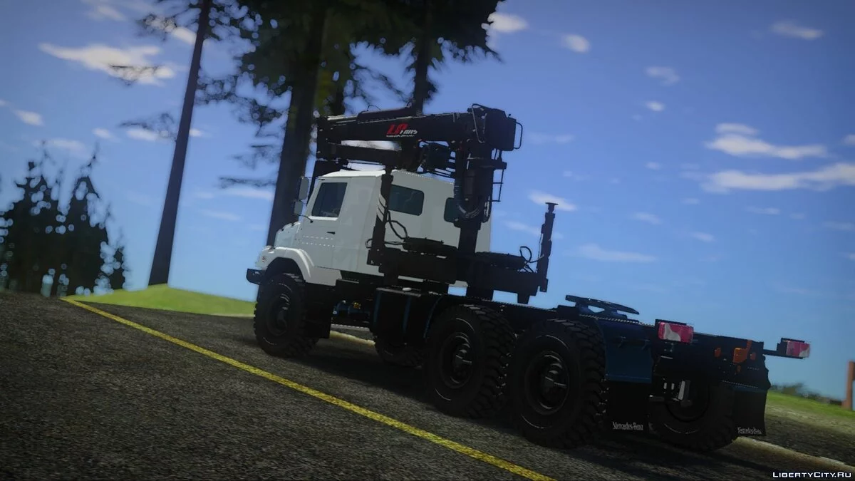 Mercedes-Benz Zetros 2733 Тягач и Полуприцеп лесовоз / GTA San Andreas