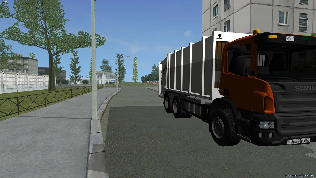 Scania P420 — мусоровоз / GTA San Andreas