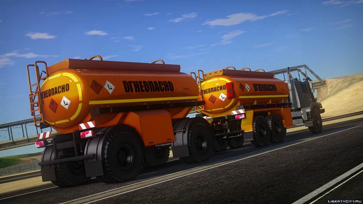 Mercedes-Benz Zetros 2733 Автотопливозаправщик с прицепом / GTA San Andreas