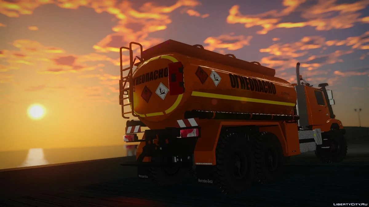 Mercedes-Benz Zetros 2733 Автотопливозаправщик с прицепом / GTA San Andreas