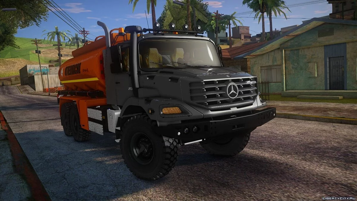 Mercedes-Benz Zetros 2733 Автотопливозаправщик с прицепом / GTA San Andreas