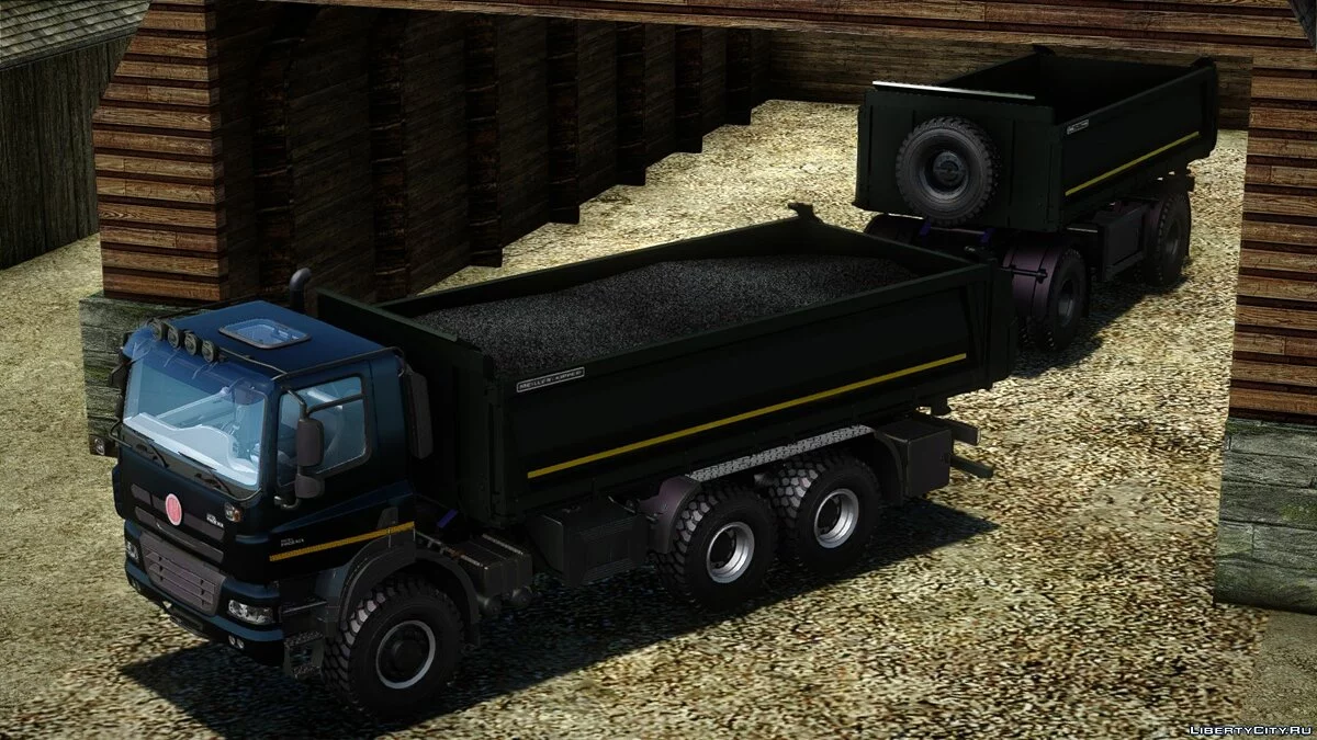 Tatra Phoenix 6x6 Dump Black Edition / GTA San Andreas