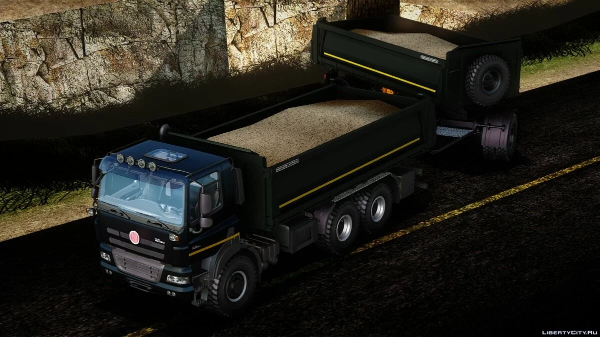 Tatra Phoenix 6x6 Dump Black Edition / GTA San Andreas