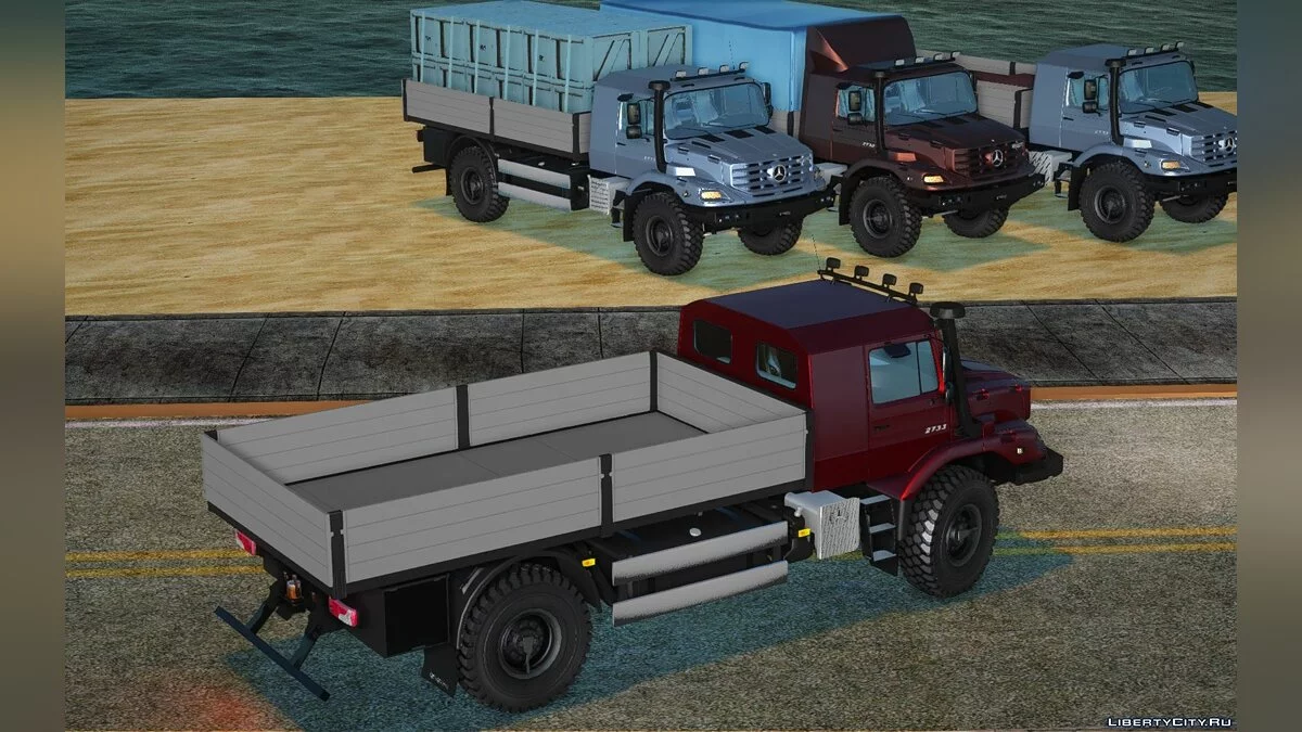Mercedes-Benz Zetros 2733 Брезентовый / GTA San Andreas