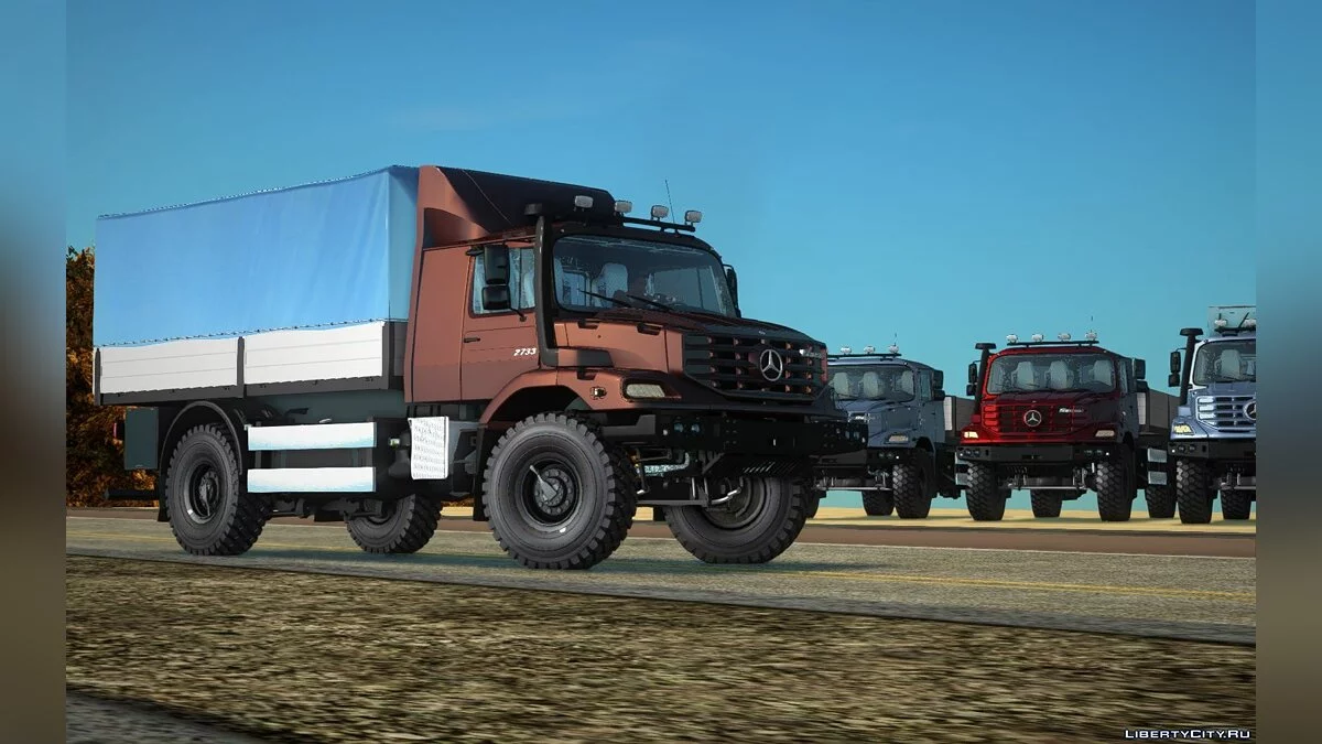 Mercedes-Benz Zetros 2733 Брезентовый / GTA San Andreas