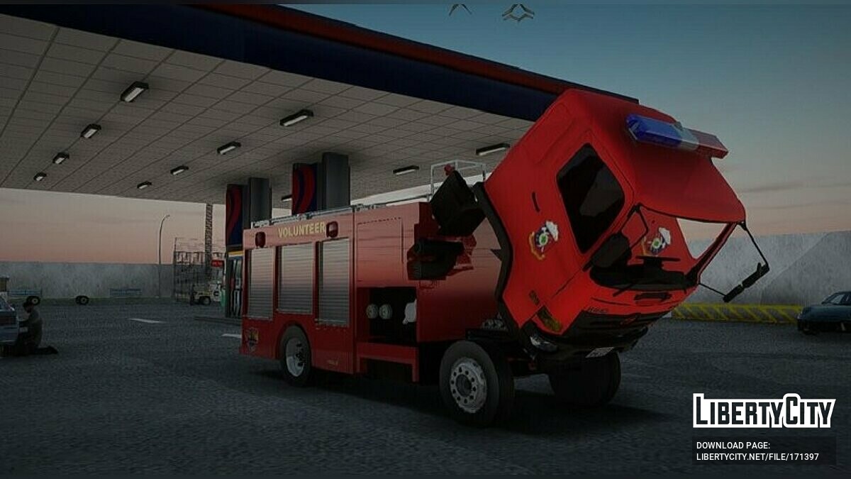 Замена машины Fire Truck (firetruk.dff, firetruk.dff) в GTA San Andreas  (110 файлов)