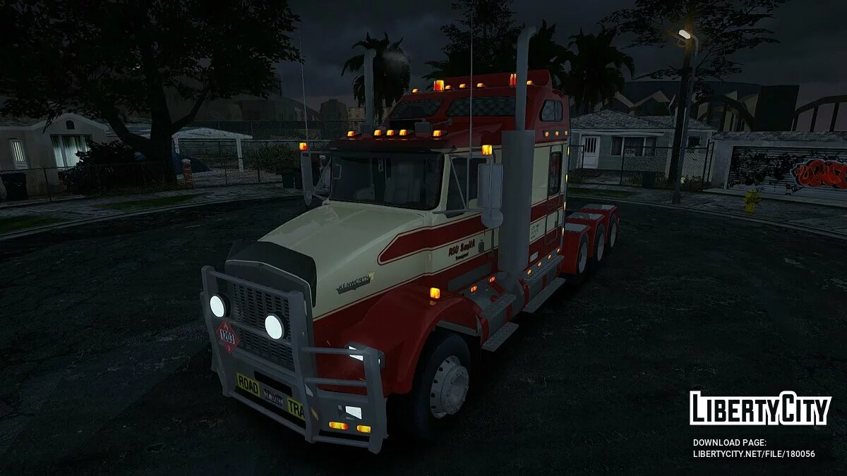 Kenworth T800 Road Train 8X6 / GTA San Andreas