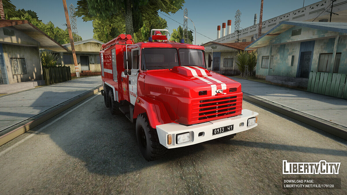 Замена машины Fire Truck (firetruk.dff, firetruk.dff) в GTA San Andreas  (110 файлов)