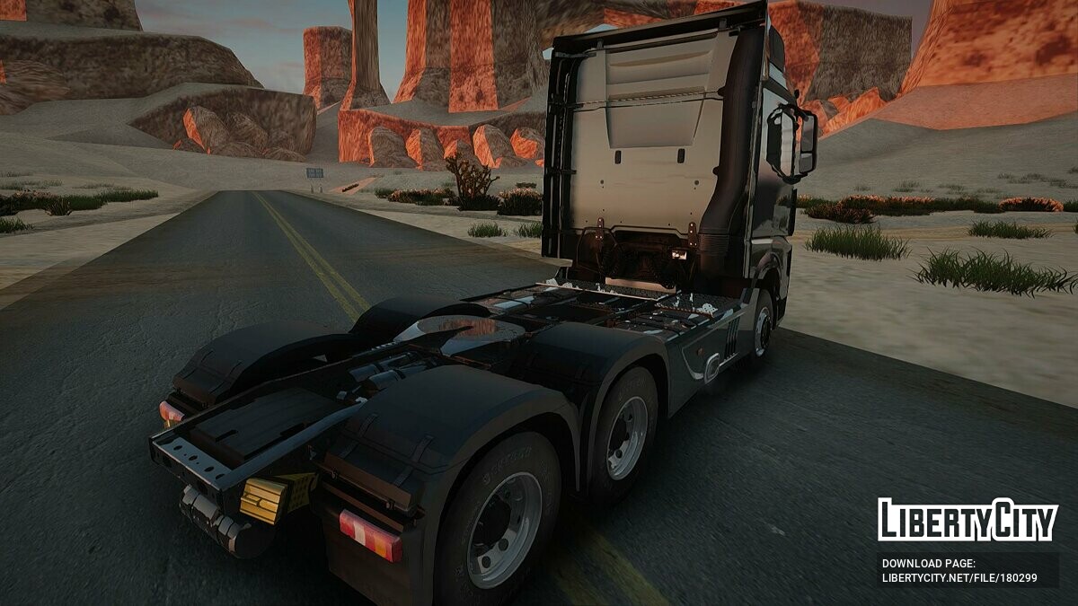 Скачать Mercedes-Benz Actros MP4 для GTA San Andreas