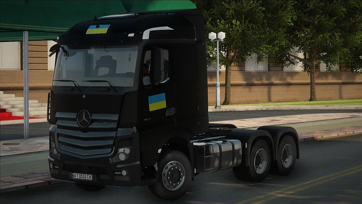 Скачать Mercedes-Benz Actros 2016 Black для GTA San Andreas