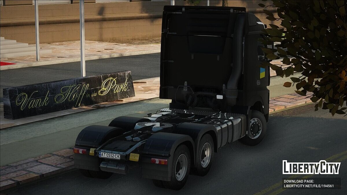 Скачать Mercedes-Benz Actros 2016 Black для GTA San Andreas