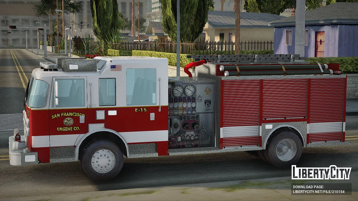 Pierce Pumper. San Francisco Fire Department / GTA San Andreas