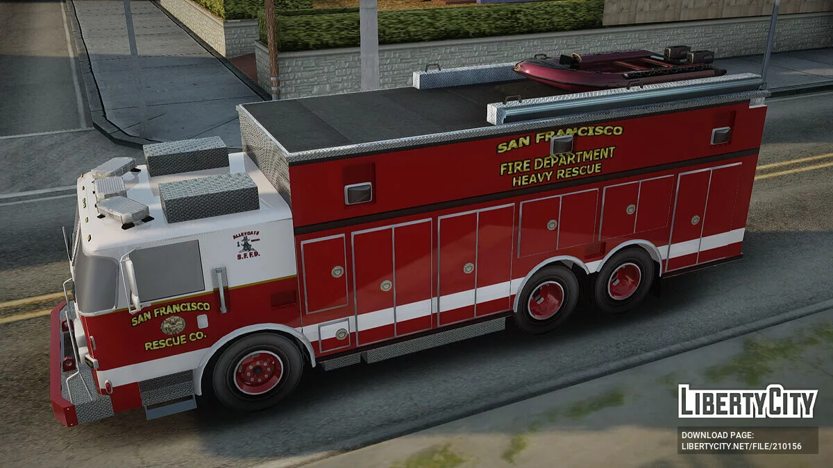 Pierce Walk-in SFFD Heavy Rescue / GTA San Andreas