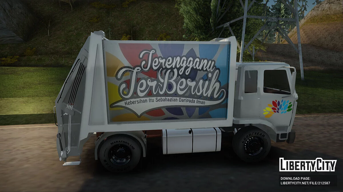 FAP MBKT Terengganu City Garbage Compactor Truck / GTA San Andreas
