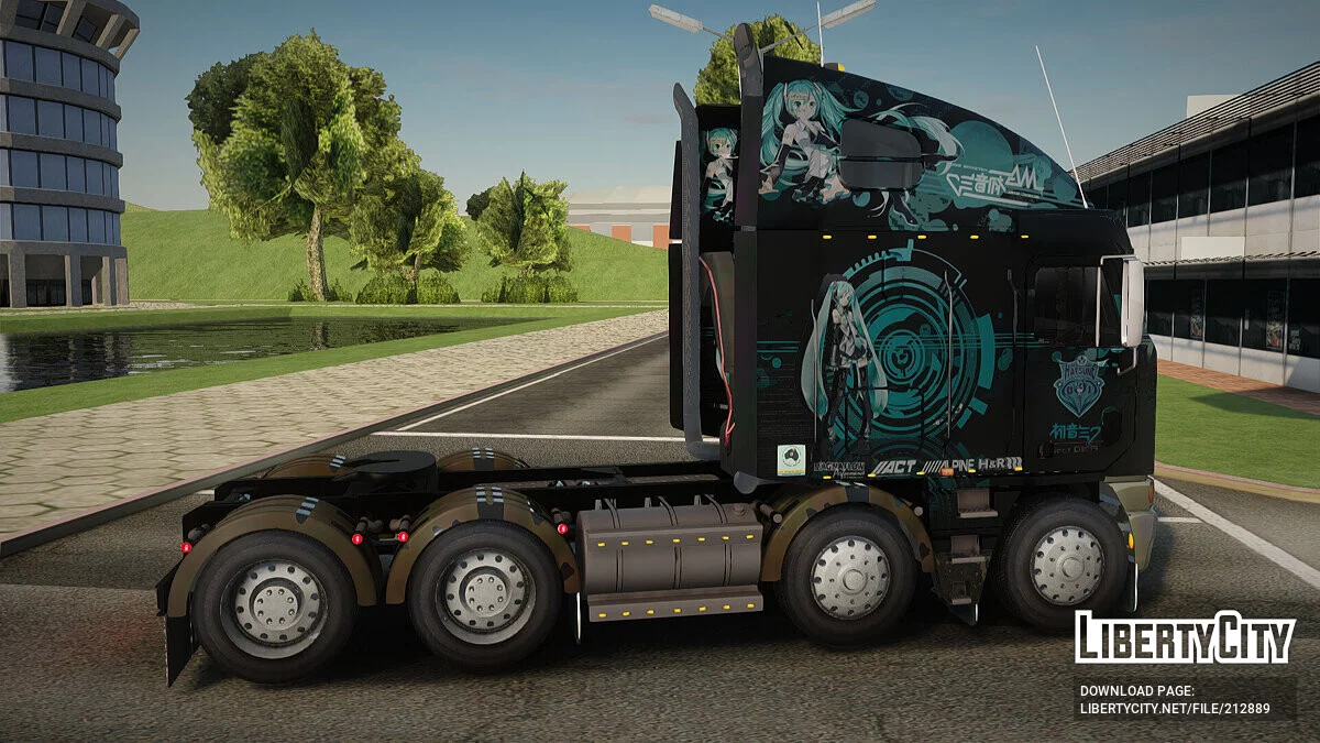 Freightliner Argosy 8x4 Hatsune Miku / GTA San Andreas