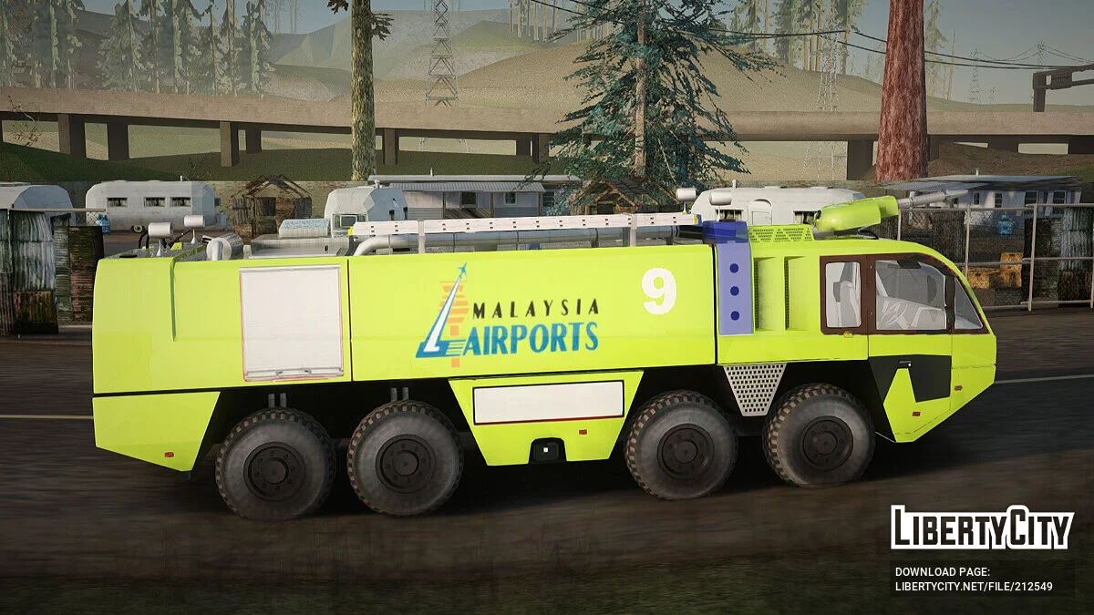 Rosenbauer Panther 8x8 Malaysia Airports / GTA San Andreas