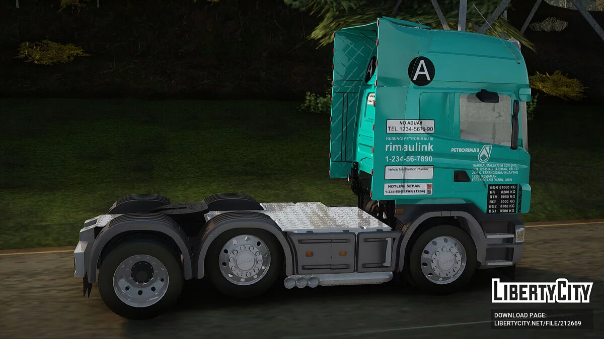 Scania R620 Petrorimau / GTA San Andreas