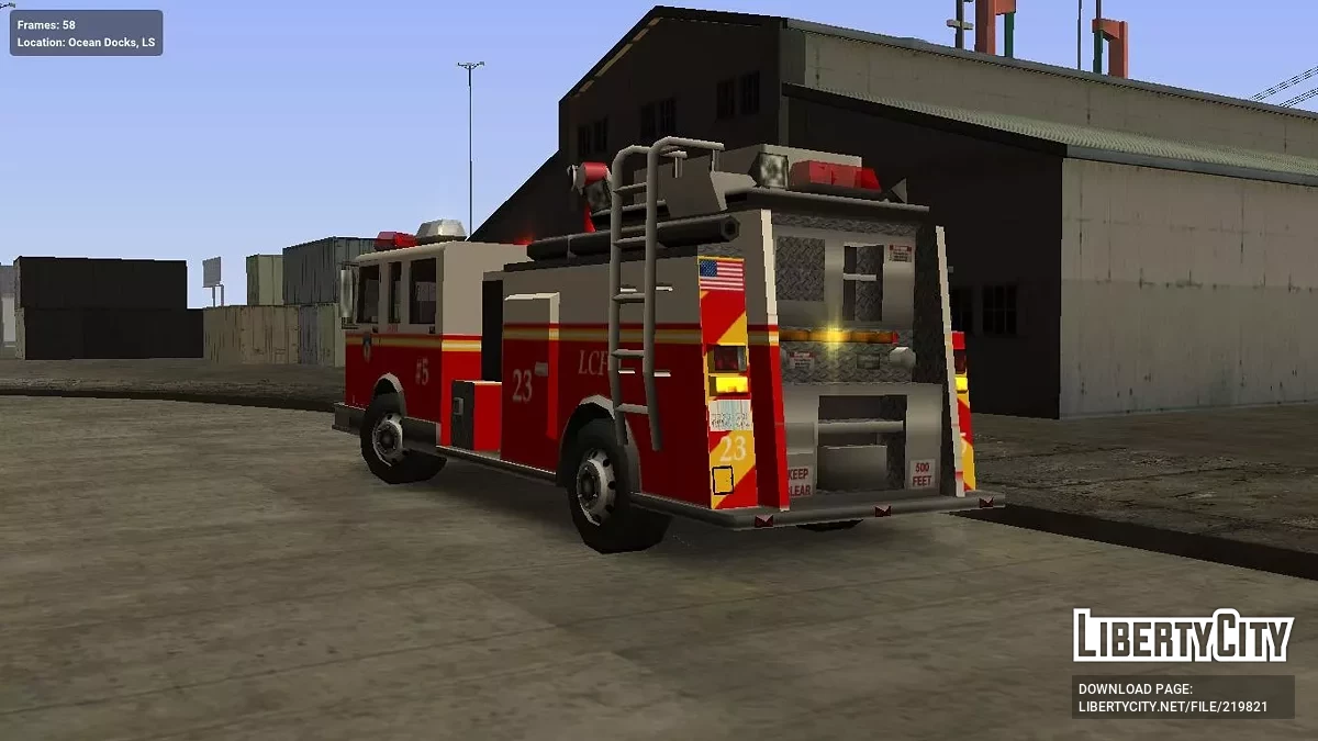 Пожарная машина LCFD (реальный NYFD) / GTA San Andreas